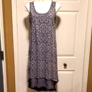 Mod-o-doc Sleeveless Gray Patterned Women's Dress - Size XL